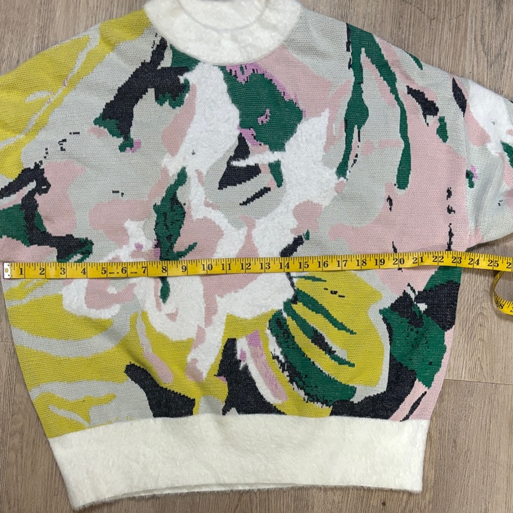 Desigual Multicolor Abstract Women's Turtleneck Sweater